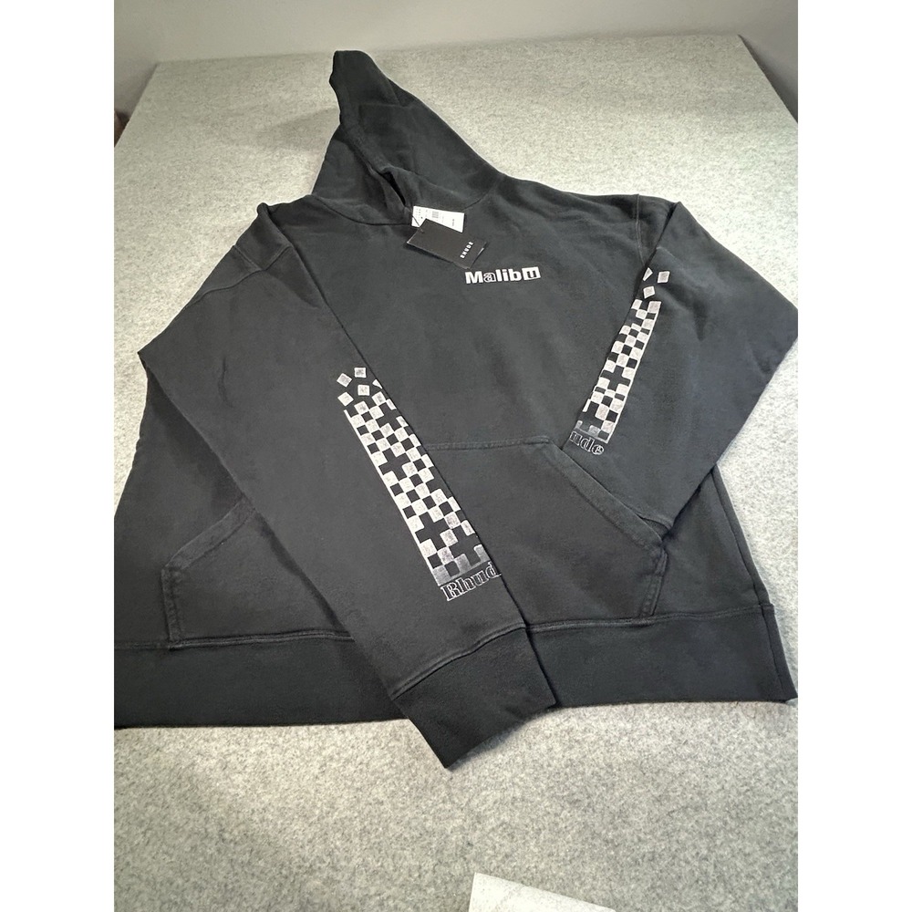 RHUDE MALIBU Authentic Black Hoodie Size Large NWT
